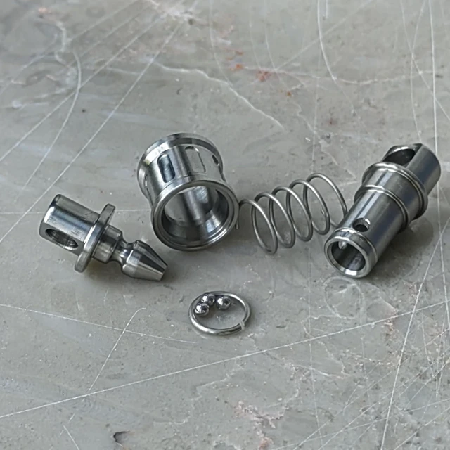 Alt view image 3 of 3 - Titanium Quick Release Keychain Retractable Detachable Keychain Clip Pull Apart Key Rings KC12 (2)