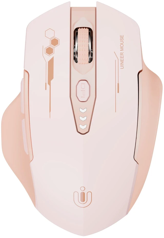 Main image of Bluetooth Mouse, Tri-Mode Wireless, Rechargeable, 3-Device Switch | Dual Bluetooth plus 2.4G connectivity, 3-device switching and a visible rechargeable battery level.