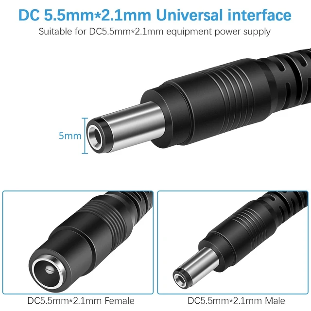 Alt view image 3 of 7 - DC Power Extension Cable 100ft, 12V DC Extension Cord 2.1mm x 5.5mm Male to Female Power Cord for CCTV Security Camera, Power Supply, IP Network Camera, Dvr Standalone
