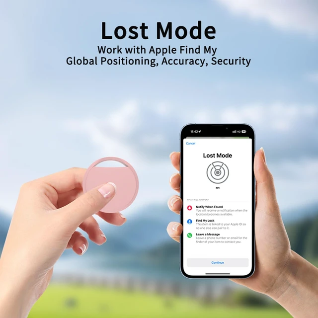 Alt view image 3 of 6 - Air Tracker Tags 4 Pack Smart Tag Bluetooth Trackers Work with Apple Find My (iOS Only), Lightweight Tag Prevent Loss of Luggage Wallets Keys Bags,Replaceable Battery,IP67 Waterproof