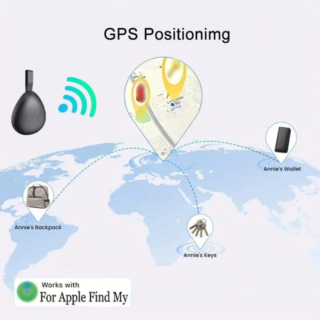 Alt view image 3 of 7 - GPS Tracker for Vehicles, Mini Tracking Device for Vehicles, Car Tracker Device Hidden No Subscription Work with Find My (iOS Only), Key Finder, for Kids, Dogs, Luggage, Bag (White, 4 Pack)