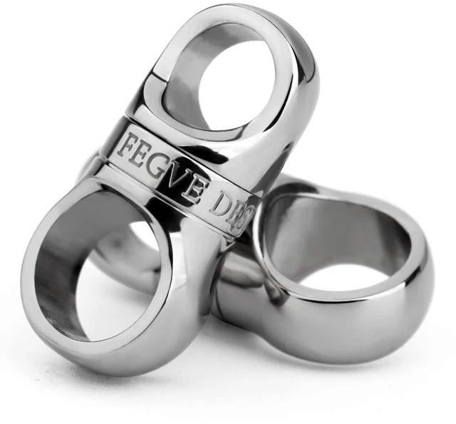 Main image of Swivel Titanium Key Chain Ring,Keyrings Carabiner Keychain | Lightweight Key Ring Attachment, Rotate Hold Multiple Keys