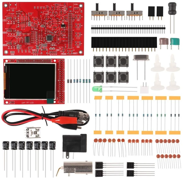 Main image of DSO 138 DIY Oscilloscope Kit Opening Source 2.4" TFT 1MSPS Digital Oscilloscope Kit with DIY Parts & Probe, Handheld Pocket Sized 13803K, SMD Electronic Learning Set