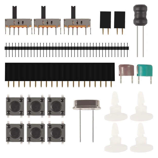 Alt view image 3 of 6 - DSO 138 DIY Oscilloscope Kit Opening Source 2.4" TFT 1MSPS Digital Oscilloscope Kit with DIY Parts & Probe, Handheld Pocket Sized 13803K, SMD Electronic Learning Set