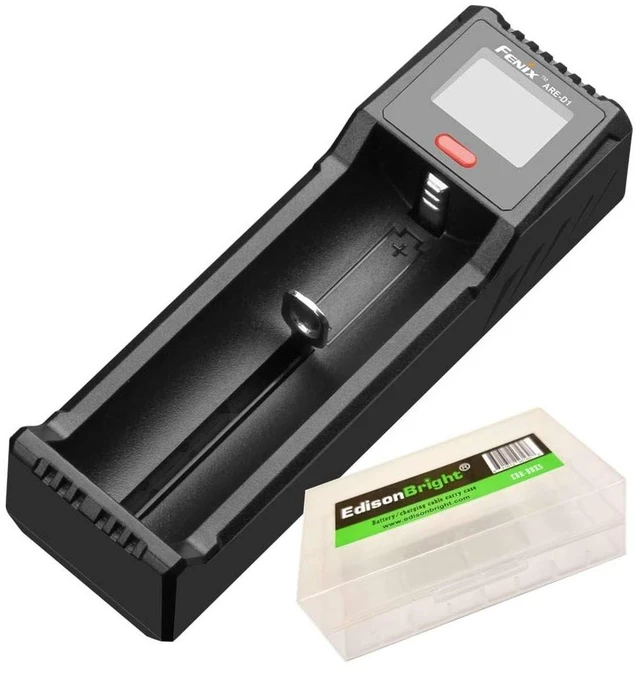 Main image of Fenix are-D1 USB Powered smart Battery Charger for 21700/18650/16340 BBX5 Battery Carry case