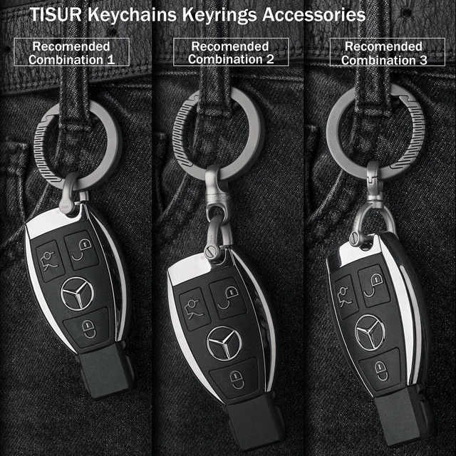 Alt view image 5 of 6 - Titanium Carabiner Key Ring Clip,D Rings Keychain Grey | Quick Release Keychain,,Key Chain Clip For Men Women