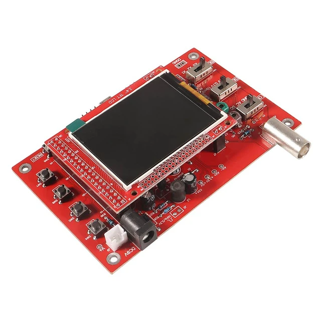 Alt view image 2 of 6 - 138 DIY Oscilloscope Kit Opening Source 2.4" TFT 1MSPS Pocket-Size Digital Oscilloscope Kit with DIY Parts & Probe, Handheld Pocket Electronic Learning Set, Assembled Vision