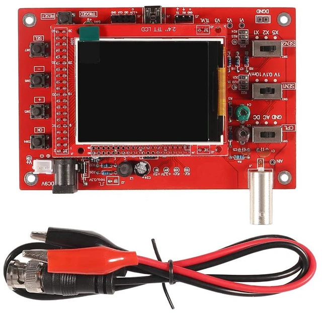 Main image of 138 DIY Oscilloscope Kit Opening Source 2.4" TFT 1MSPS Pocket-Size Digital Oscilloscope Kit with DIY Parts & Probe, Handheld Pocket Electronic Learning Set, Assembled Vision