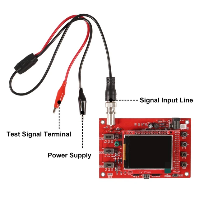 Alt view image 3 of 6 - 138 DIY Oscilloscope Kit Opening Source 2.4" TFT 1MSPS Pocket-Size Digital Oscilloscope Kit with DIY Parts & Probe, Handheld Pocket Electronic Learning Set, Assembled Vision