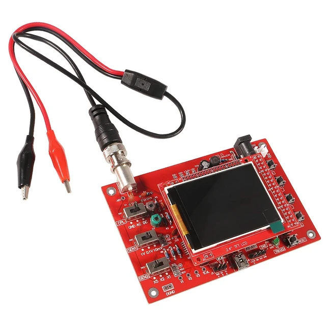Alt view image 6 of 6 - 138 DIY Oscilloscope Kit Opening Source 2.4" TFT 1MSPS Pocket-Size Digital Oscilloscope Kit with DIY Parts & Probe, Handheld Pocket Electronic Learning Set, Assembled Vision