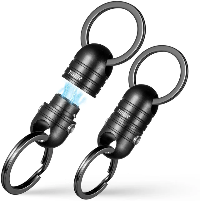 Main image of Quick Release Keychain, Magnetic Key Holder Detachable Key Rings | Key ring Connector, Hold Multiple Car Keys