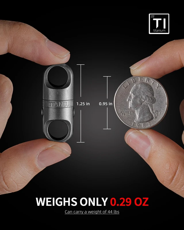 Alt view image 3 of 6 - Quick Release Magnetic Keychain, Detachable Magnet Key Chain Holder | Lightweight Rustproof, Double Pin Anti-lost Lock, Tangle-free 360° Swivel, for Car Home Keys Valet Daily Carry