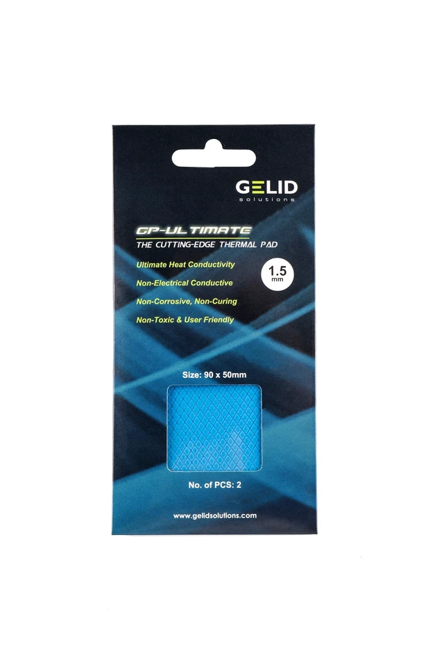Alt view image 6 of 6 - GP-Ultimate 15W-Thermal Pad 90x50x1.5mm (2pcs). Excellent Heat Conduction, Ideal Gap Filler. Easy Installation.