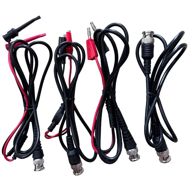 Alt view image 2 of 7 - Universal Oscilloscope Probe Kit, 100MHz Oscilloscope Clip Probes with Accessories Kit, 6PCS Test Lead Kit
