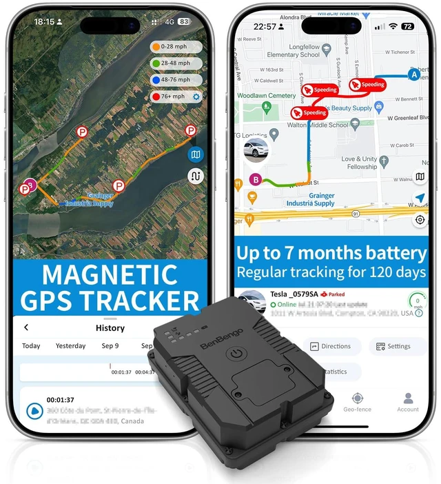 Main image of Magnetic GPS Tracker for Vehicles, Long Battery Life, 5D Free Trial | Up to 7-mon Battery, 5-day Trial before Subscription, Hidden Real-time Tracker, Waterproof & Powerful Magnet, 365 Days Data