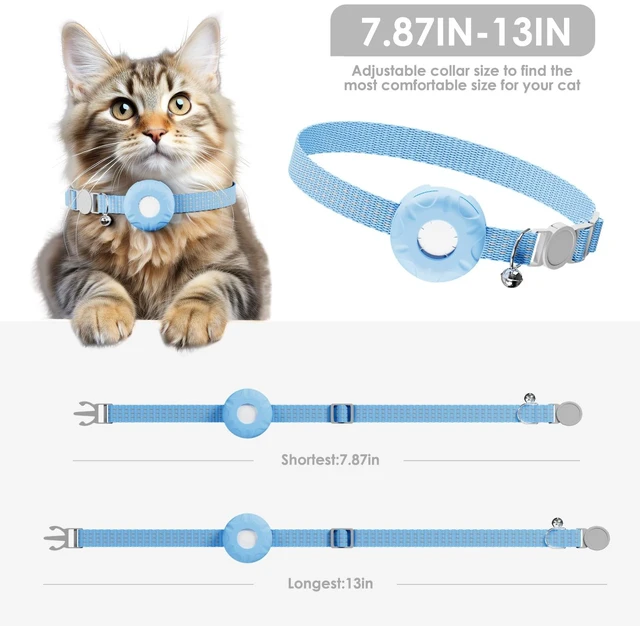 Alt view image 4 of 7 - GPS Tracker for Cats - No Monthly Fee Cat Tracker, Waterproof Real-Time Tracking Collar for Pets, Kids,Luggage & Assets | 367-Day Battery Life | iOS Compatible | Anti-Lost Tracker Device (Blue)