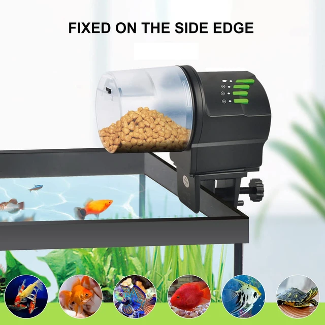Alt view image 3 of 6 - Automatic Fish Feeder Food Dispenser Vacation Fish Feeder | Powered by Battery and USB, For Aquarium and Turtle Tank