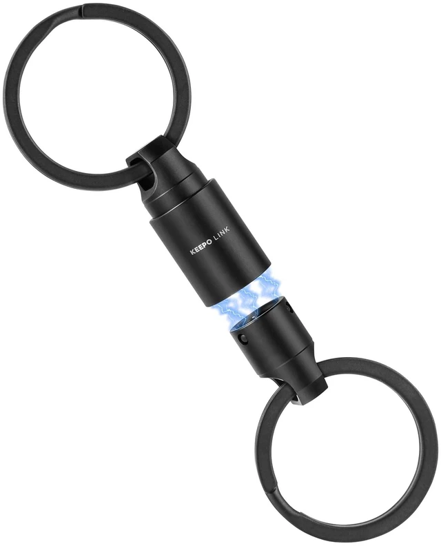 Main image of Titanium Magnetic Key Ring 360° Rotatable EDC Keychain, OLO01 | Quick Release Key Holder for Car Fobs, Automotive Tool Organizer for Men & Women, Everyday Carry