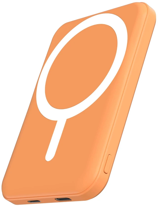 Main image of for MagSafe Power Bank 5000mAh, Ultra-Slim Magnetic Portable Charger | 20W PD Fast Charging, Travel Essentials with USB-C Cable, Wireless Battery Pack for iPhone 17/16/15/14/13/12 Series-Orange
