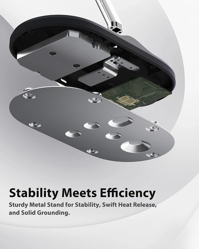 Alt view image 4 of 7 - 3 in 1 Wireless Charging Station for Apple Devices with MagSafe | Charging for iPhone 17/Air/16/15/14/13, AirPods, Apple Watch, Weighted Stable Charging Stand