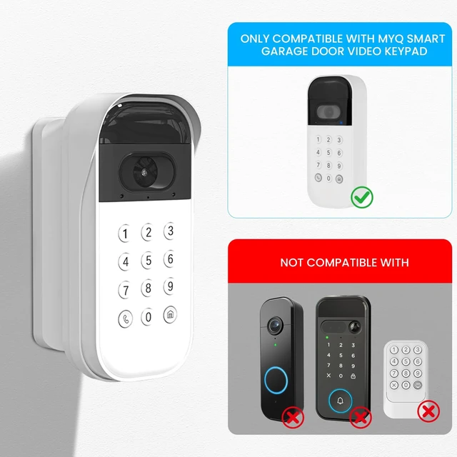 Alt view image 4 of 7 - Battery Replacement for myQ Smart Garage Video Keypad