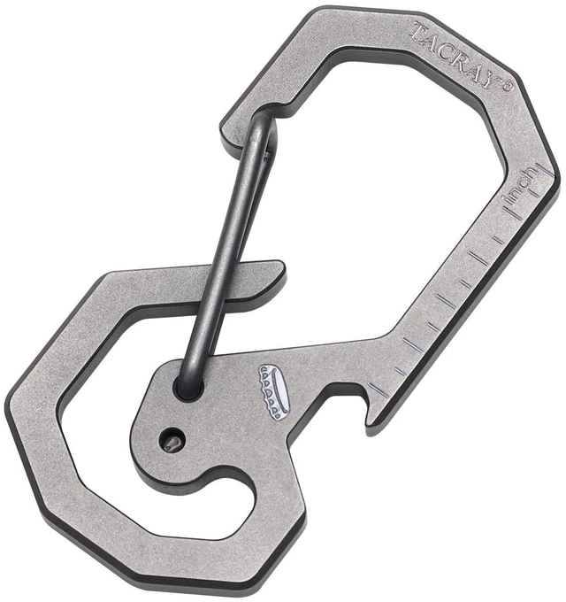 Main image of Compact Carabiner Keychain Clip, Titanium EDC key holder, Anti-Lost Keychain Hook, Multi-tool Bottle Opener Keychain, Quick Released Backpack Clasp