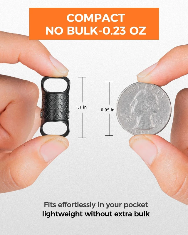 Alt view image 6 of 6 - Quick Release Magnetic Keychain, Detachable Magnet Key Chain | 2 Button Anti-drop Lock, One-handed Quick Detach, Tangle-free 360° Swivel
