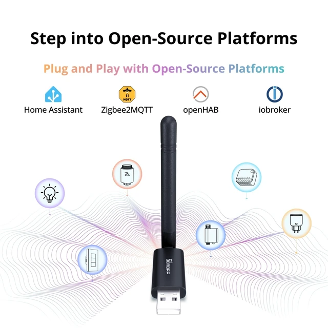 Alt view image 3 of 6 - Zigbee 3.0 & Thread Dongle Lite (EFR32MG21) | USB Stick Coordinator for Home Assistant & Zigbee2MQTT | Compact Gateway with Easy Firmware Flashing & Extension Cable