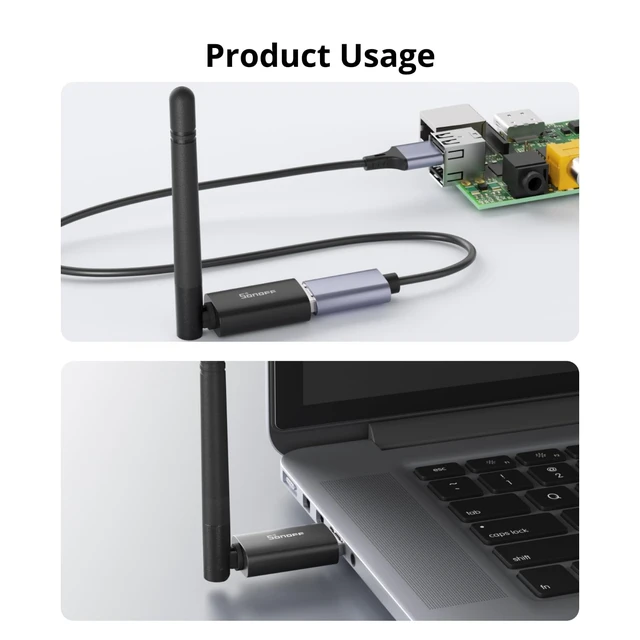 Alt view image 4 of 6 - Zigbee 3.0 & Thread Dongle Lite (EFR32MG21) | USB Stick Coordinator for Home Assistant & Zigbee2MQTT | Compact Gateway with Easy Firmware Flashing & Extension Cable