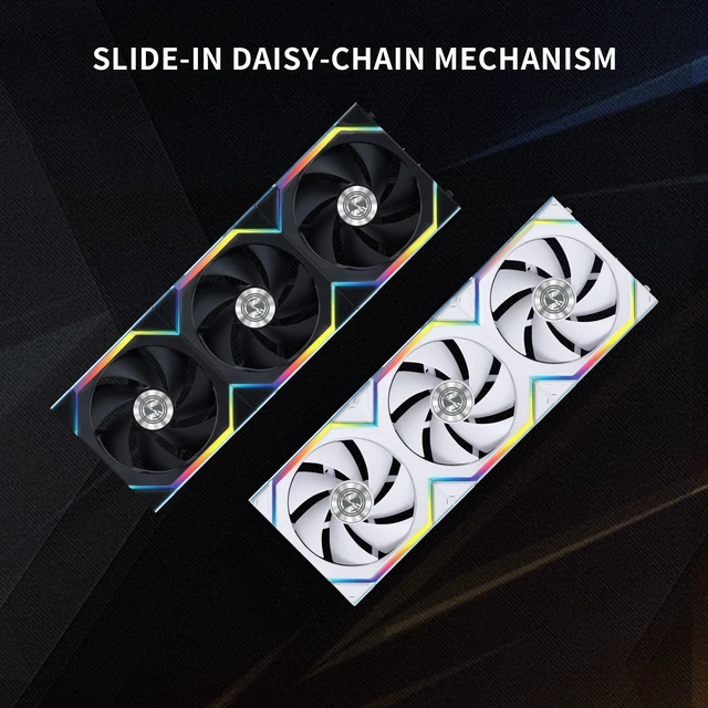 Alt view image 3 of 6 - UNI Fan SL Wireless 120 ARGB Fan-Single Pack-White-12SL1W1W | ARGB, Controller Not Included, 2.4 GHz Wireless Signal for RGB & Fan Operation, Controller Required