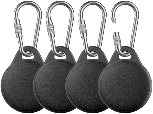Main image of AirTag Holder for Apple AirTag 2nd & 1st Gen, 4 Pack Airtag Keychain Case | Airtag Holder Anti-Lost, Waterproof & Shockproof& Anti-Scratch Air Tag Case, for Kids, Pets, Keys, Luggage, Backpacks