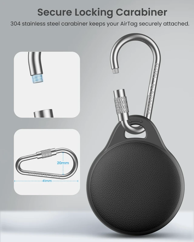 Alt view image 3 of 7 - AirTag Holder for Apple AirTag 2nd & 1st Gen, 4 Pack Airtag Keychain Case | Airtag Holder Anti-Lost, Waterproof & Shockproof& Anti-Scratch Air Tag Case, for Kids, Pets, Keys, Luggage, Backpacks