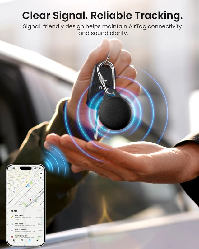 Alt view image 4 of 7 - AirTag Holder for Apple AirTag 2nd & 1st Gen, 4 Pack Airtag Keychain Case | Airtag Holder Anti-Lost, Waterproof & Shockproof& Anti-Scratch Air Tag Case, for Kids, Pets, Keys, Luggage, Backpacks
