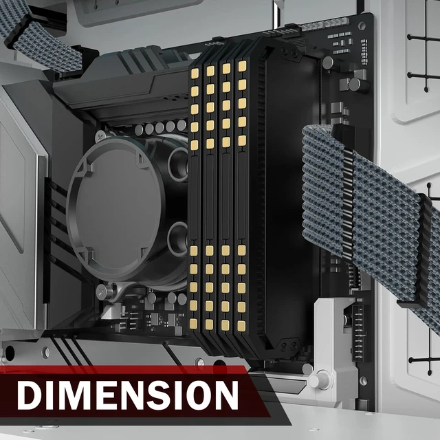 Alt view image 4 of 7 - 18AWG PSU Cable Extension GPU PC Power Supply Braided Cables, 1x24Pin ATX/1x8Pin(4+4) EPS/2x8Pin(6+2) PCIE Extension Cable -30CM