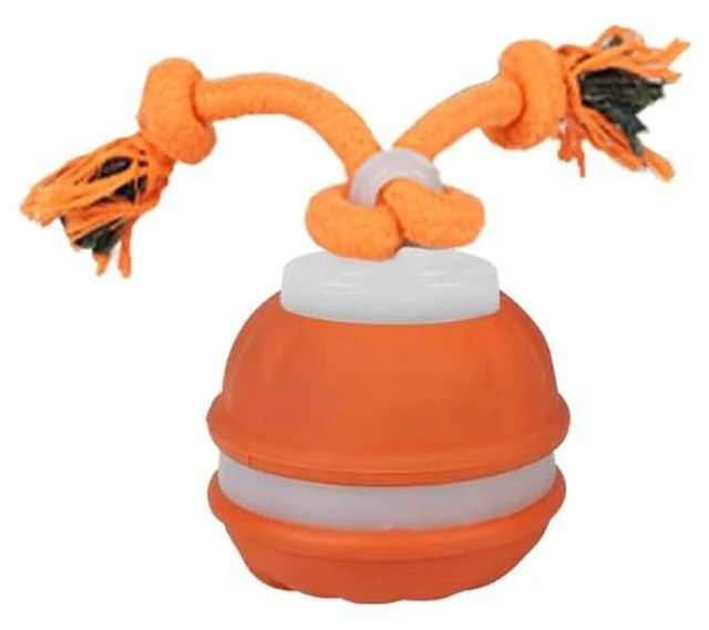 Main image of BIONEMAGILI Self-Rolling Dog Ball - Touch-Activated Interactive Dog Toys with 3 Modes & Bird Chirping Sounds |Puppy-Proof TPR Material (for Small/Medium Dogs 11-55 lbs) Blue and Orange (Orange)