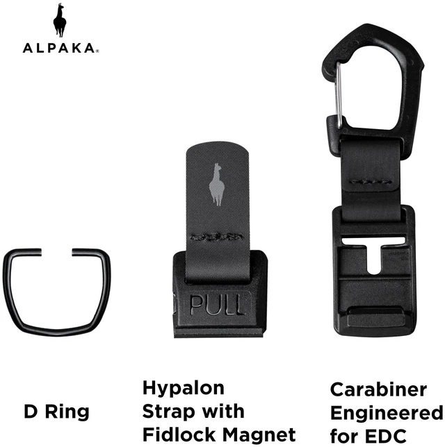 Alt view image 3 of 7 - HUB Carabiner Quick Release Keychain with Magnetic Belt Clip | EDC Carabiner for Keys, Tactical Gear & Backpack Accessories,Attach to ALPAKA Sling Bag, Belt Loops