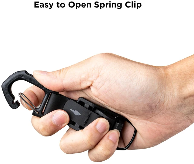 Alt view image 5 of 7 - HUB Carabiner Quick Release Keychain with Magnetic Belt Clip | EDC Carabiner for Keys, Tactical Gear & Backpack Accessories,Attach to ALPAKA Sling Bag, Belt Loops