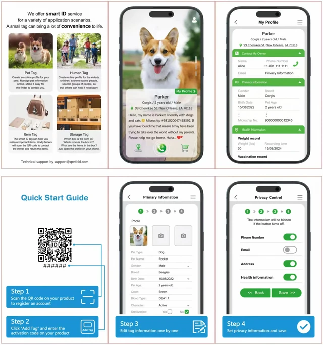 Alt view image 4 of 7 - Smart GPS Cat Tracker Collar with QR Code - Waterproof Pet Locator for Small to Large Cats - Compatible with Apple Find My - No Monthly Fees - Advanced Tracking Solution