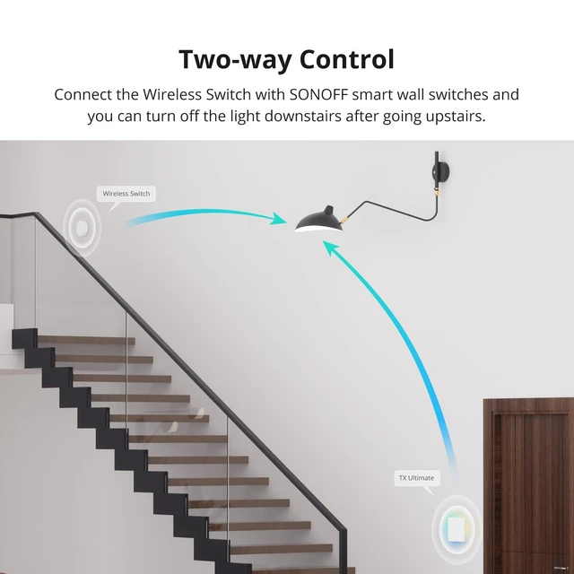 Alt view image 7 of 7 - Zigbee Switch, SNZB-01P Wireless Push Button, Supports to Create Smart Scenes, Trigger the Connected Devices on eWelink APP with Three Control Options, SONOFF ZigBee Bridge Required, 2Pack