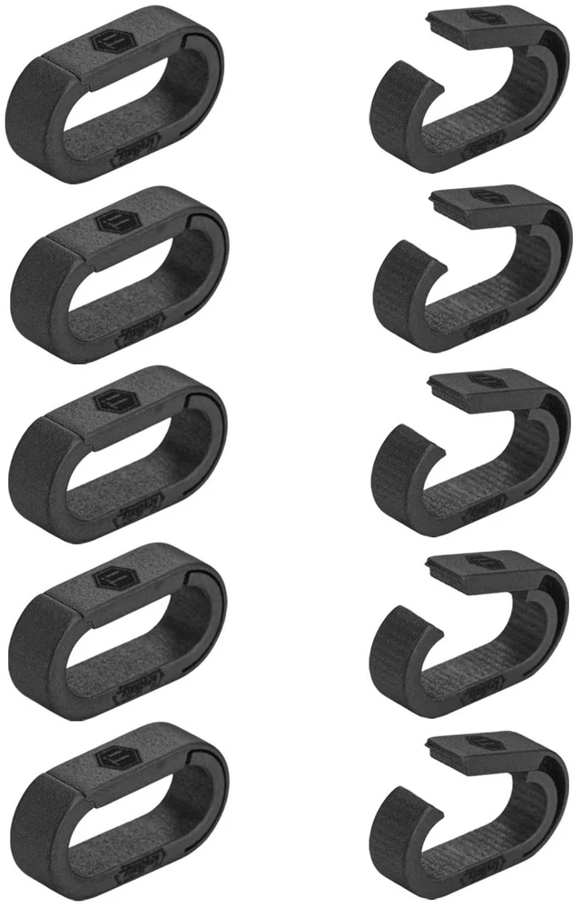 Main image of KA42BK 10PCS Mini Split Key Ring Quick Release Key Organizer, Titanium Carabiner Keychain Liner for Connecting Home Car Keys