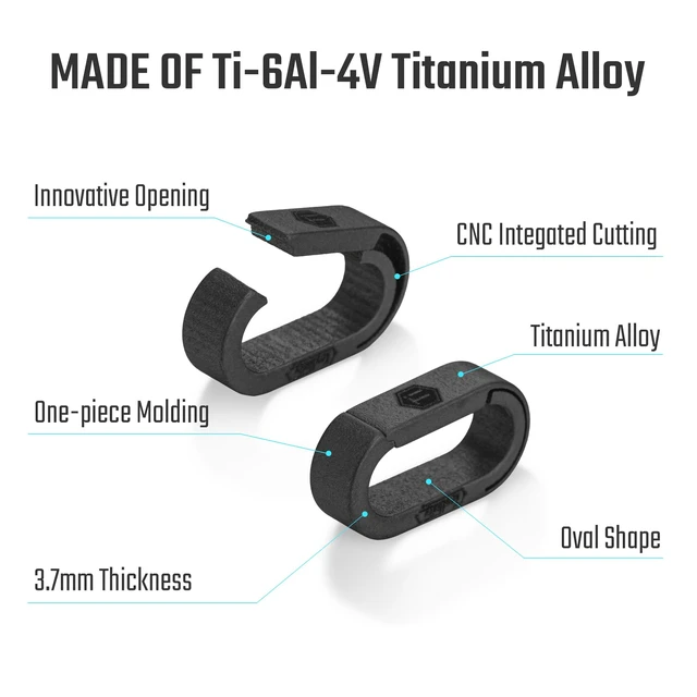 Alt view image 4 of 7 - KA42BK 10PCS Mini Split Key Ring Quick Release Key Organizer, Titanium Carabiner Keychain Liner for Connecting Home Car Keys