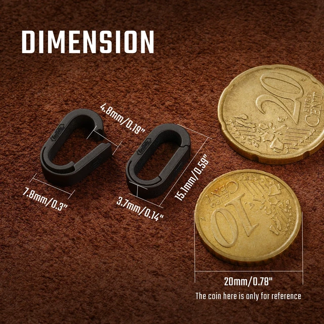 Alt view image 7 of 7 - KA42BK 10PCS Mini Split Key Ring Quick Release Key Organizer, Titanium Carabiner Keychain Liner for Connecting Home Car Keys