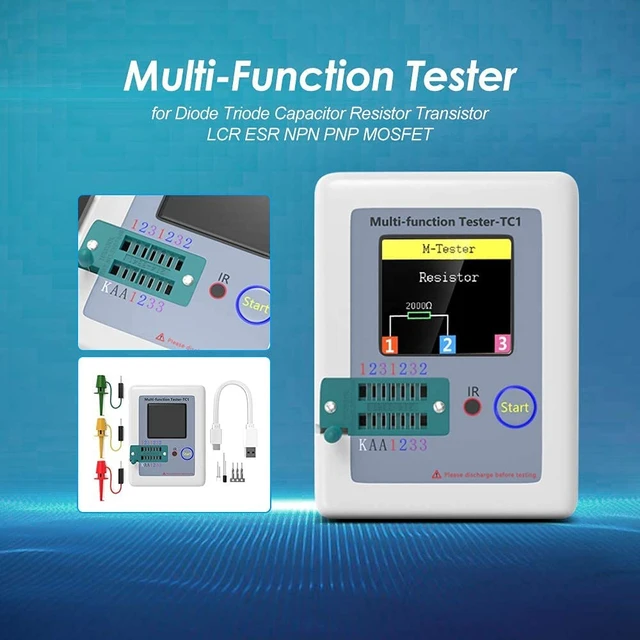 Alt view image 5 of 7 - USB C Tester Power Meter,Digital Multimeter, Type C Voltage and Current Tester Meter, Power Bank Capacity,Working Time Ammeter Voltmeter USB Cable Charger Detector LED Display