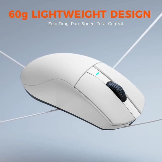 Alt view image 5 of 7 - A950GM Tri-Mode Wireless Gaming Mouse,26K DPI,60g Lightweight | P3395 Optical Sensor,30-40min Fast Charge,2.4G/BT/Wired,5 Programmable Buttons,128H playtime,Symmetrical,for PC/Laptop/Mac
