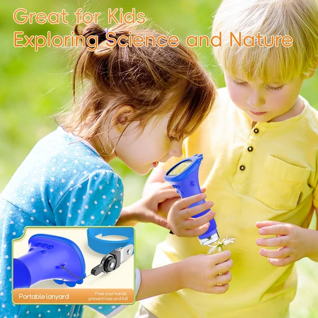 Alt view image 4 of 7 - Microscope for Kids, 2" IPS Screen 1000X Handheld Digital Microscopes HD Pocket Portable Mini USB Microscope Camera, PC Compatible, Science Edu Fun Birthday Gifts Toys for Children Students