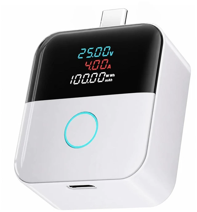 Main image of Smart Auto Stop Charging Adapter,140W PD Fast Charging,Digital Power Meter Display,Overcharge Protection,Full Charge Auto Cut Off