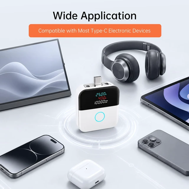 Alt view image 3 of 6 - Smart Auto Stop Charging Adapter,140W PD Fast Charging,Digital Power Meter Display,Overcharge Protection,Full Charge Auto Cut Off