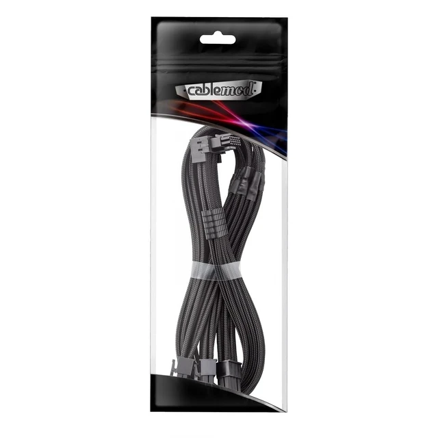 Alt view image 3 of 3 - RT-Series Pro ModMesh Sleeved 12VHPWR 90° StealthSense PCI-e Cable for ASUS/Seasonic/Phanteks - Variant A (Black, 16-pin to Triple 8-pin, 60cm)