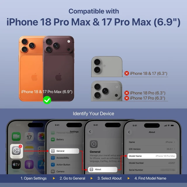 Alt view image 2 of 7 - Bright MagSafe Anti-Yellowing Case for iPhone 18 Pro Max & 17 Pro Max 6.9", 16ft Drop Protection, TPU + PC Frame, Raised Bezels, Scratch-Resistant Back, Camera Control Compatible (Mist)