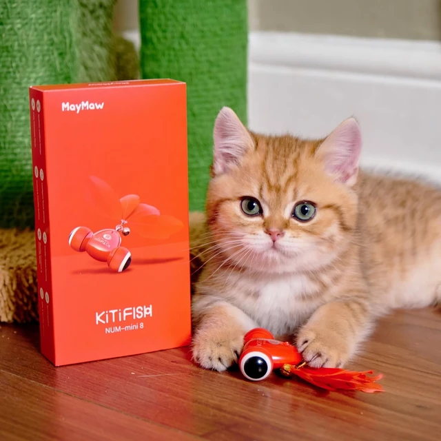 Alt view image 2 of 7 - KiTiFISH Interactive Cat Toy, Automatic Fish Toy with Motion Activation, USB Rechargeable, Fun Exercise Toy for Indoor Cats and Kittens, Ideal Gift
